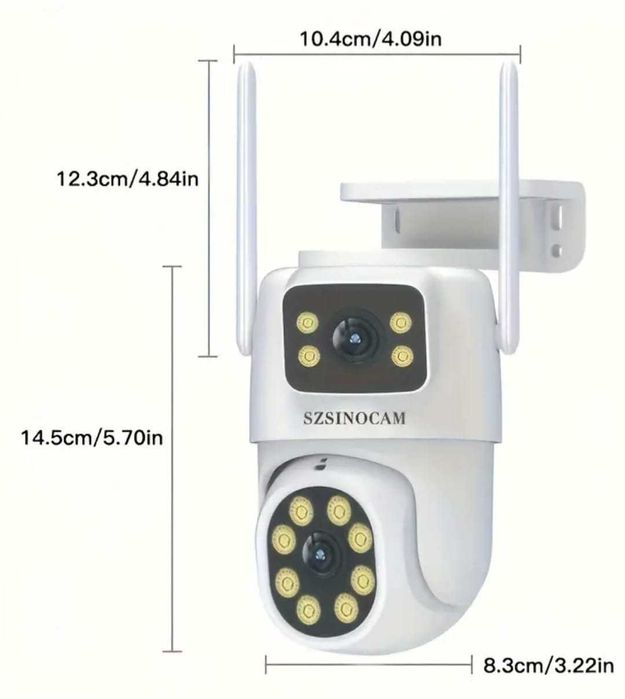 Camera CCTV DUBLA de supraveghere video WIFI Full HD IP BI