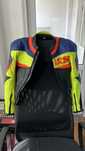 Geaca moto din piele IXS fete cu protectii spate umeri coate