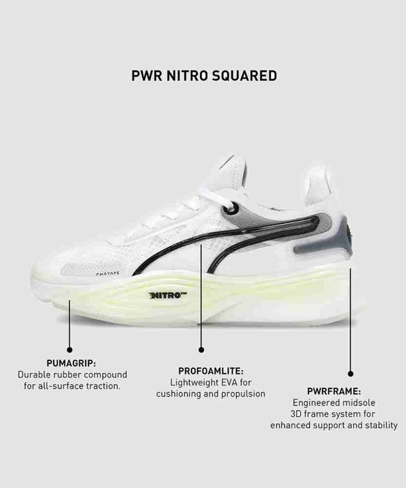 Бели маратонки PUMA PWR Nitro Squared