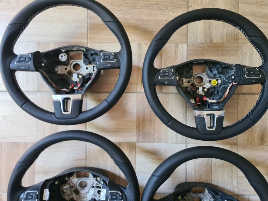 Volan piele/ perforata VW Passat B7 Golf Tiguan Caddy