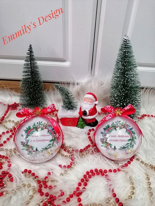 Коледни топки със снимки на най ниски цени