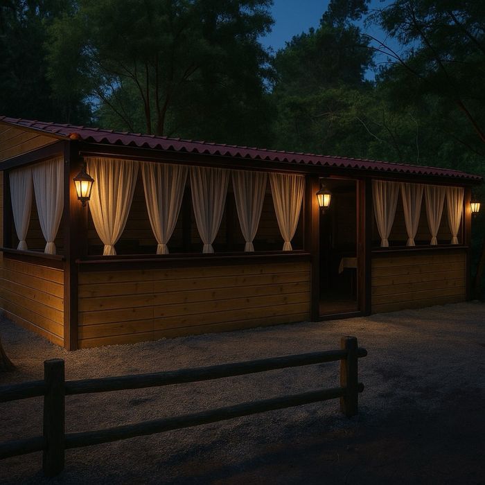 Еко Кънпинг Градина Каравана Лазов