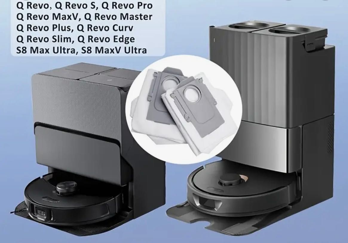 Roborock торбички за прах S8MaxVUltra,S8MaxUltra,QRevoMaxV,Saros 10/др