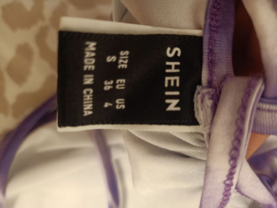 Top mov fără bretele Shein