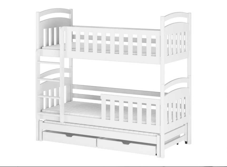 Pat supraetajat triplu,90x190,alb