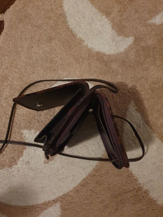 Poşetă Gentuță modernă din piele întoarsă Import Germania