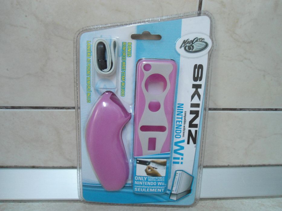 Set curea si husa Silicon pentru maneta si Nunchuck WII