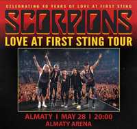 2 Билета на концерт Scorpions Алматы