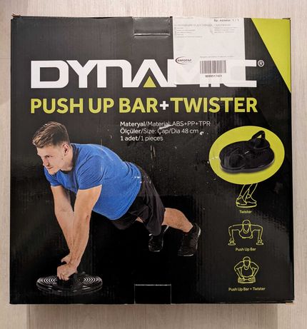 Уред за лицеви опори + въртене (Push-up bar + Twister) - нов