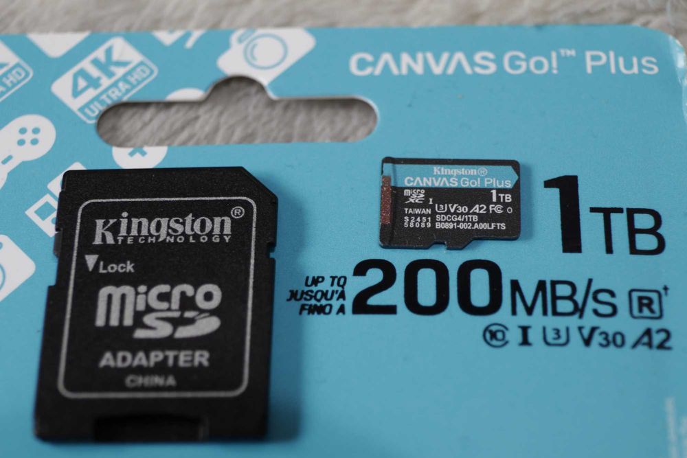 Card memorie Kingston CanvasGo! Plus, 1TB, microSDXC,UHS-I U3,Clasa 10