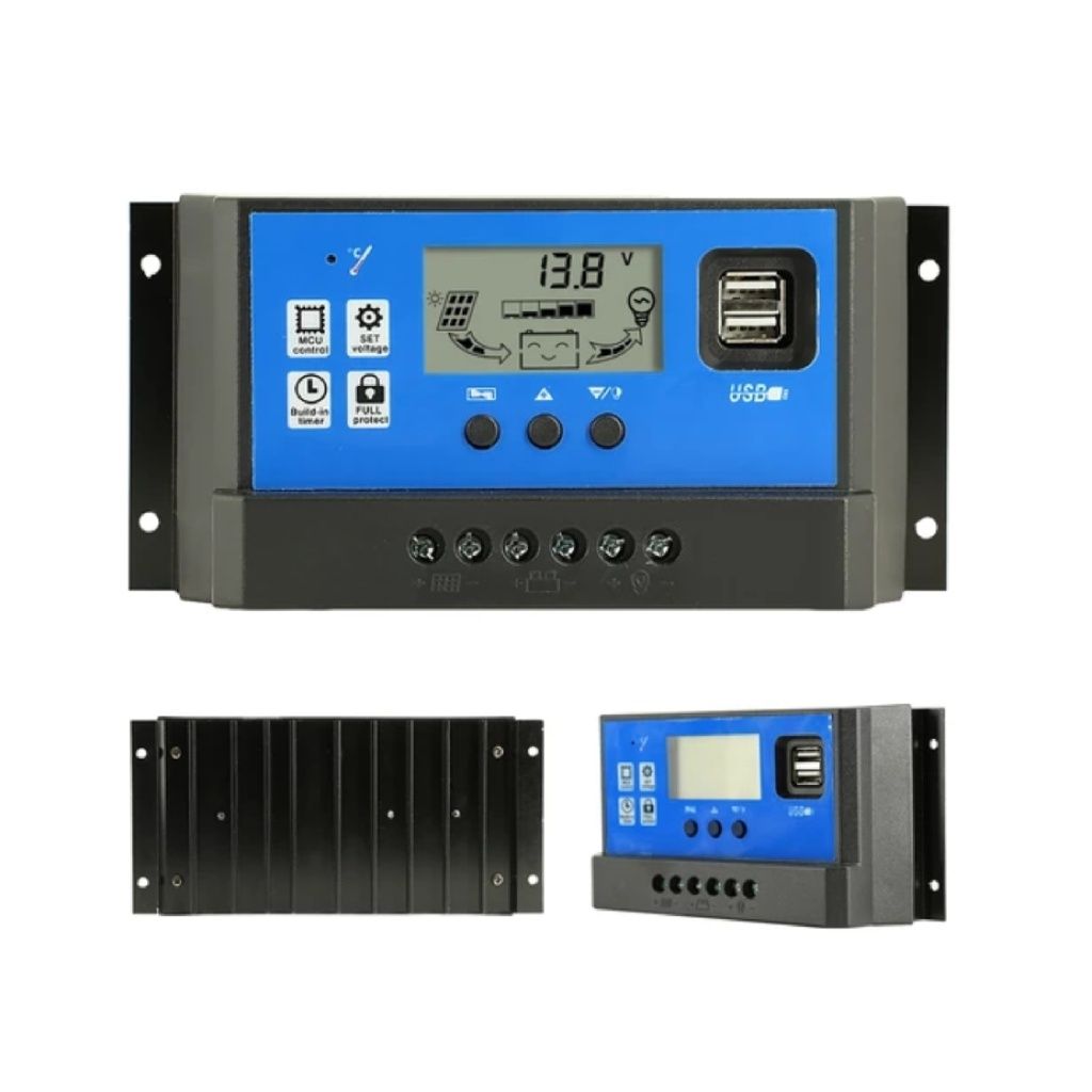 Controler solar 10-100A 12V/24V, conectori MC4