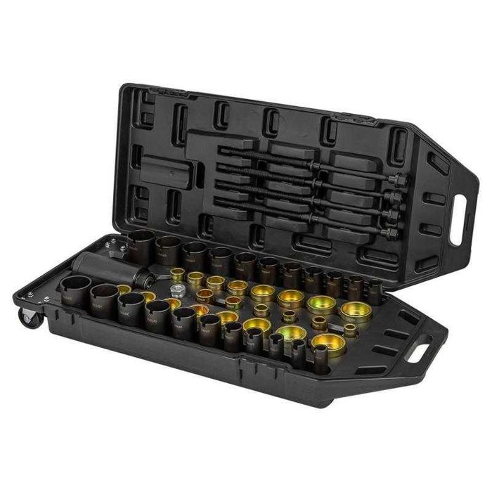 Presa / Extractor pentru rulmenti si bucse, Hidraulic 18T, 49 piese