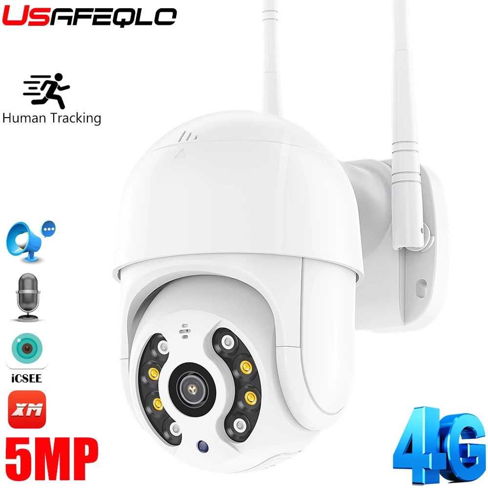 Camera cu SIM 4G USAFEQLO, exterior/interior, rotativa, 1080P, Onvif