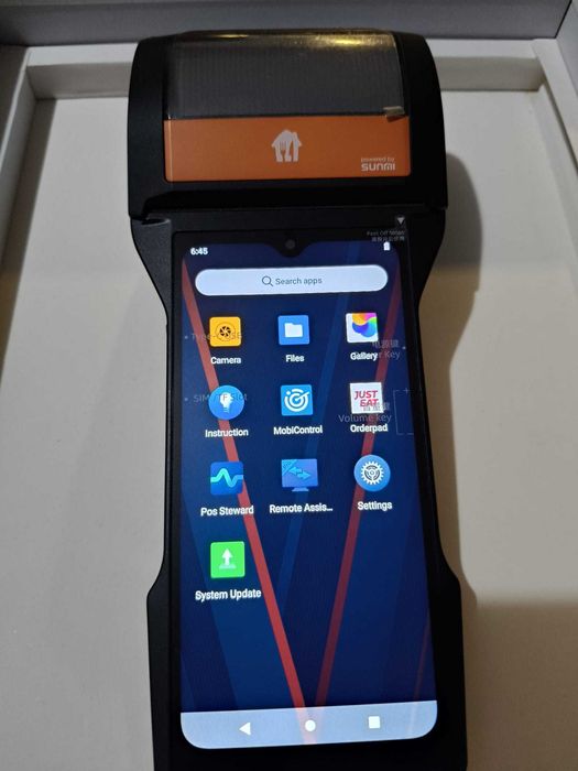 POS, Terminal mobil SUNMI V2S Plus, USB-C, BT, Wi-Fi, 4G, GPS, Android