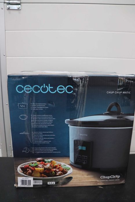 Уред за бавно готвене Cecotec Chup Chup Matic, 5.5 литра, LCD дисплей