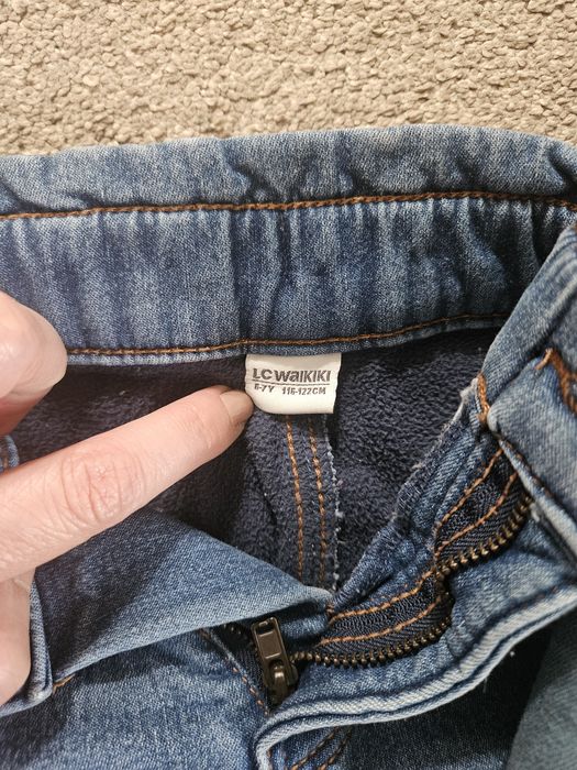 Set 2 pantaloni groși copii flaușați mărime 122 LC Waikiki