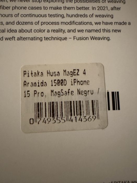 Husa Carcasa Pitaka Iphone 15 Pro originala