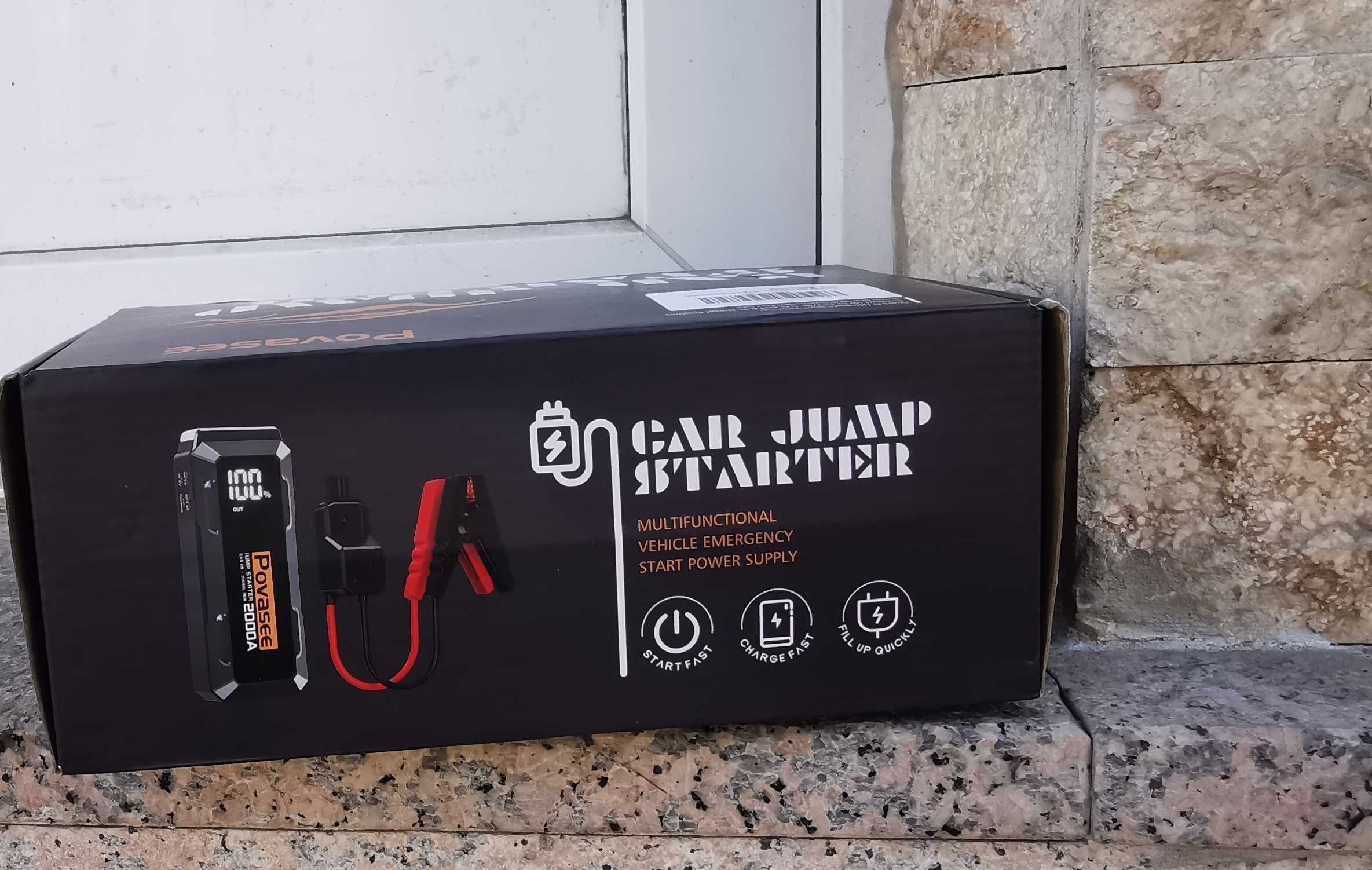 Povasee  car jump  starter,suport up to 12V/8L Gas and 6.5L Disesel.