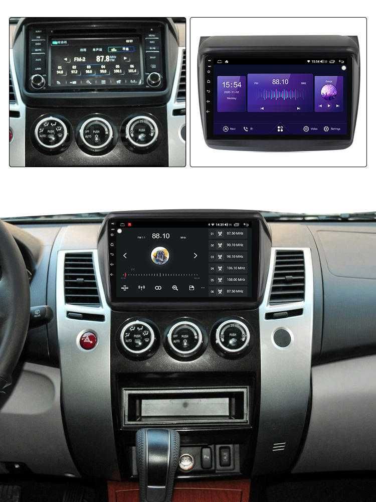 Navigatie Android 13 Mitsubishi L200 1/8 Gb Waze CarPlay + CAMERA