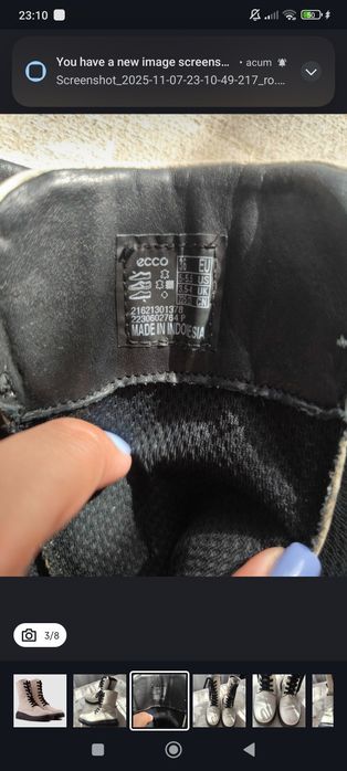 Cizme Ecco nouvelle piele naturala 36