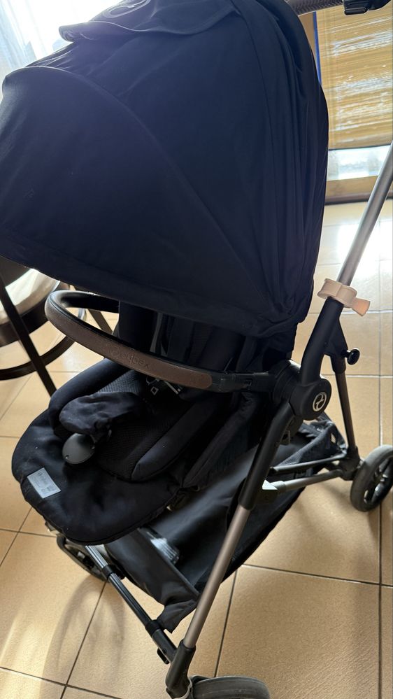 Cybex Бебешка количка Melio TPE Moon Black