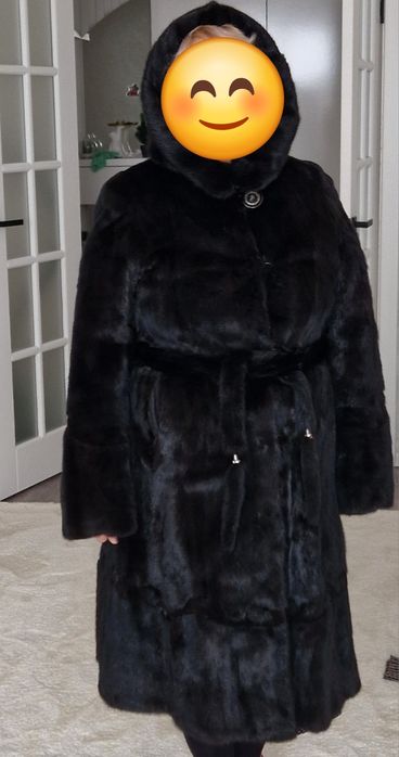 Шуба норковая черная