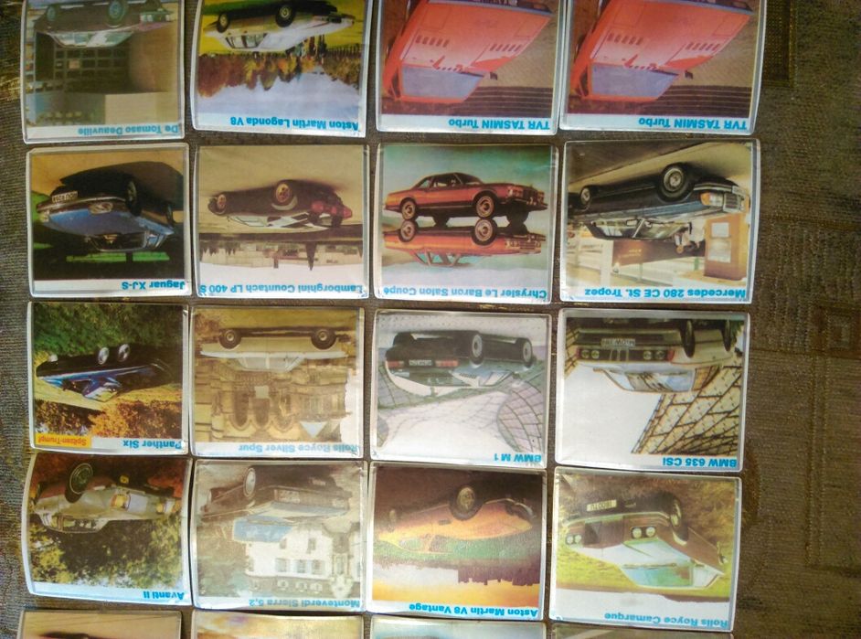 Ретро автомобили картинки,лепенки колекция 1989 година