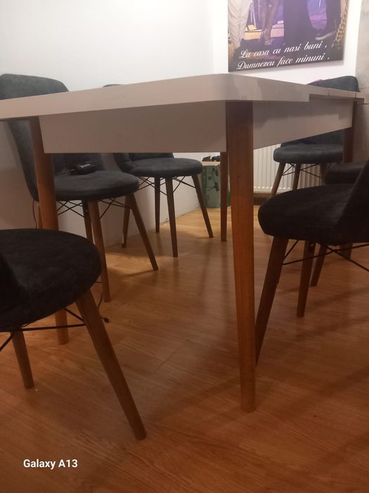 Set masa plus 6 scaune