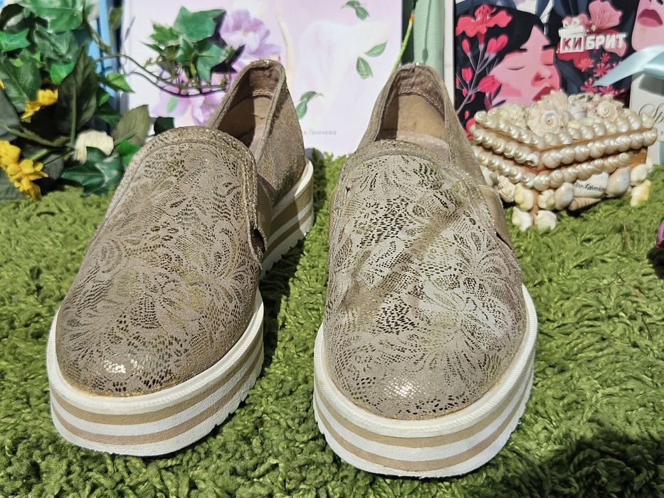 Leone обувки в златисто N38