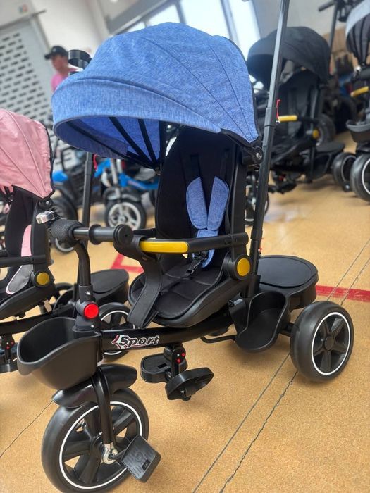 Tricicleta pentru copii 
Negru roz gri sau albastru 
Au poziție de som