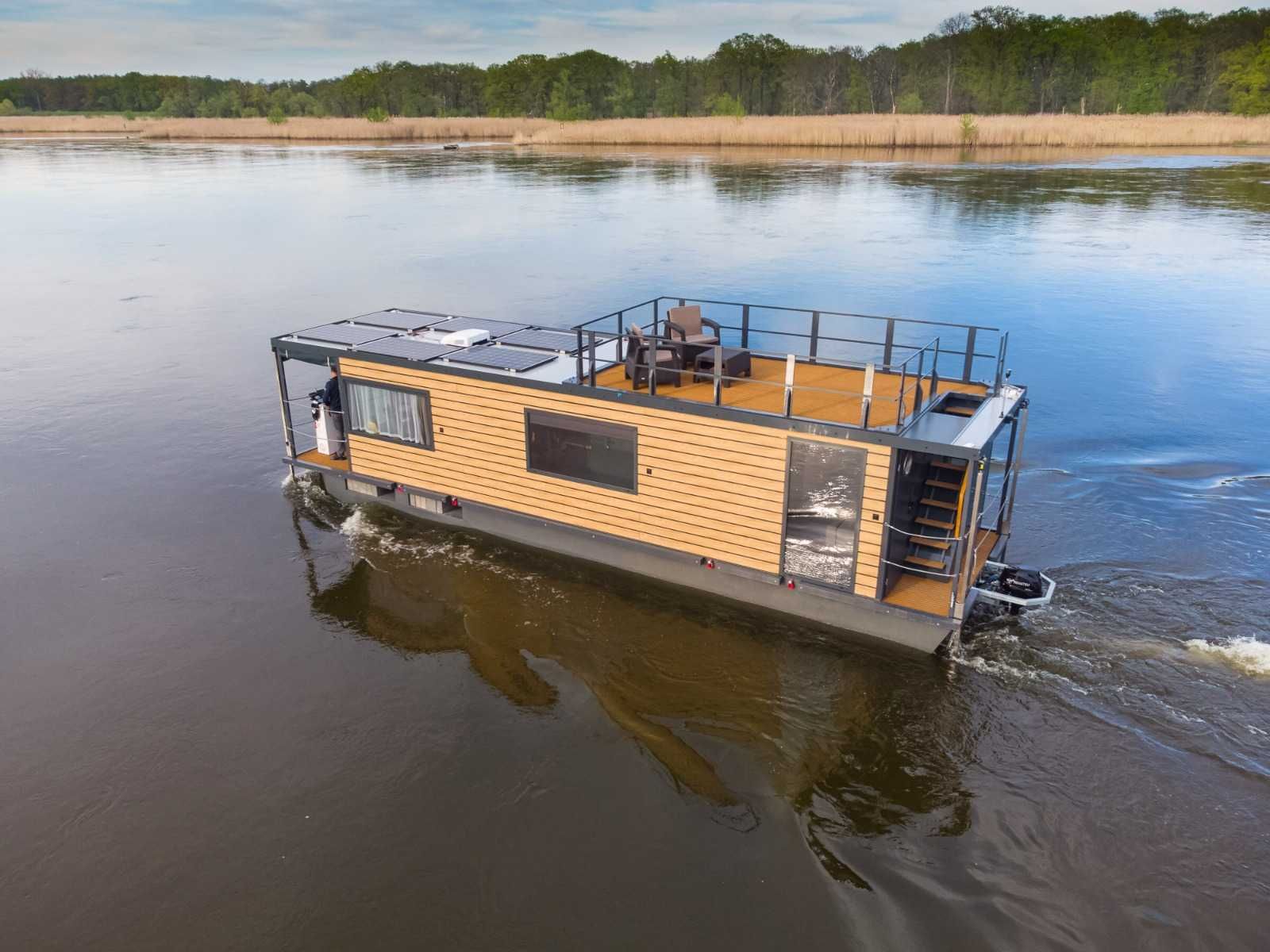 Floating houseboat casă-barcă 12 m