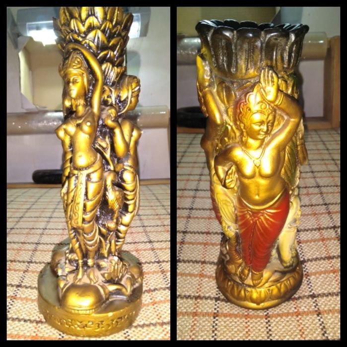 Много красиви гипсови свещници