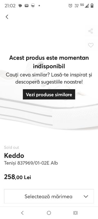 Tenisi sneakers de dama Keddo noi masura 41  26,5 cm interior