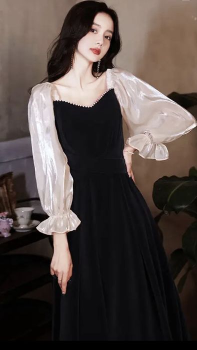 продам новое черное вечернее платье