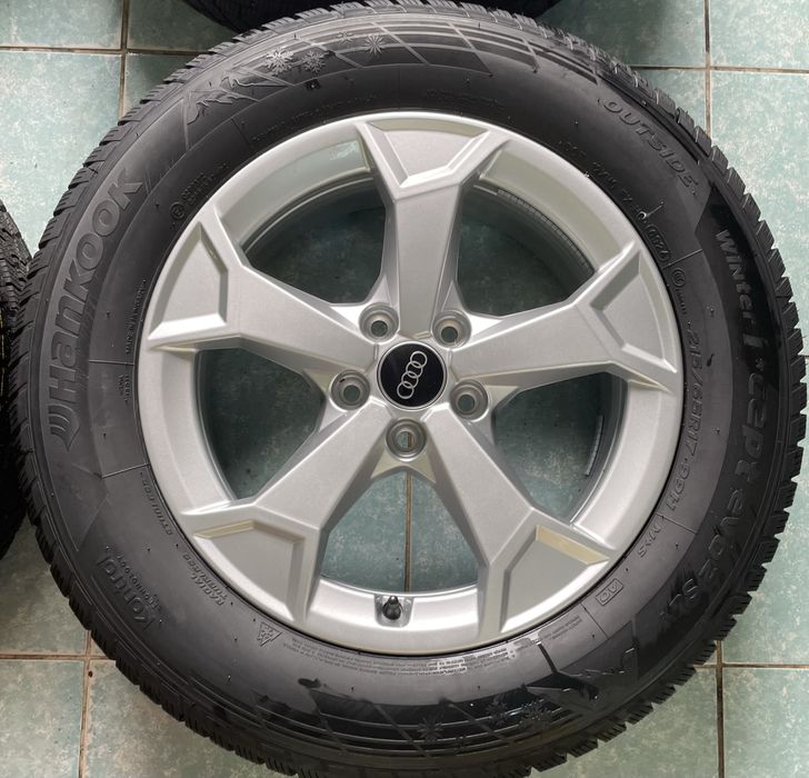 Jante aliaj R17 originale AUDI Q2 Q3 VW Tiguan 215/65/17 Hankook NOI