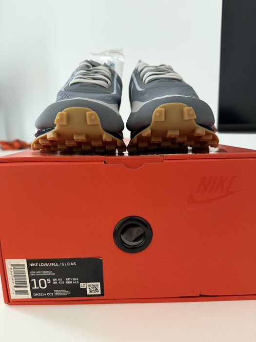 Nike LD Waffle sacai x CLOT Kiss of Death 2 Cool Grey US10.5 EUR44.5
