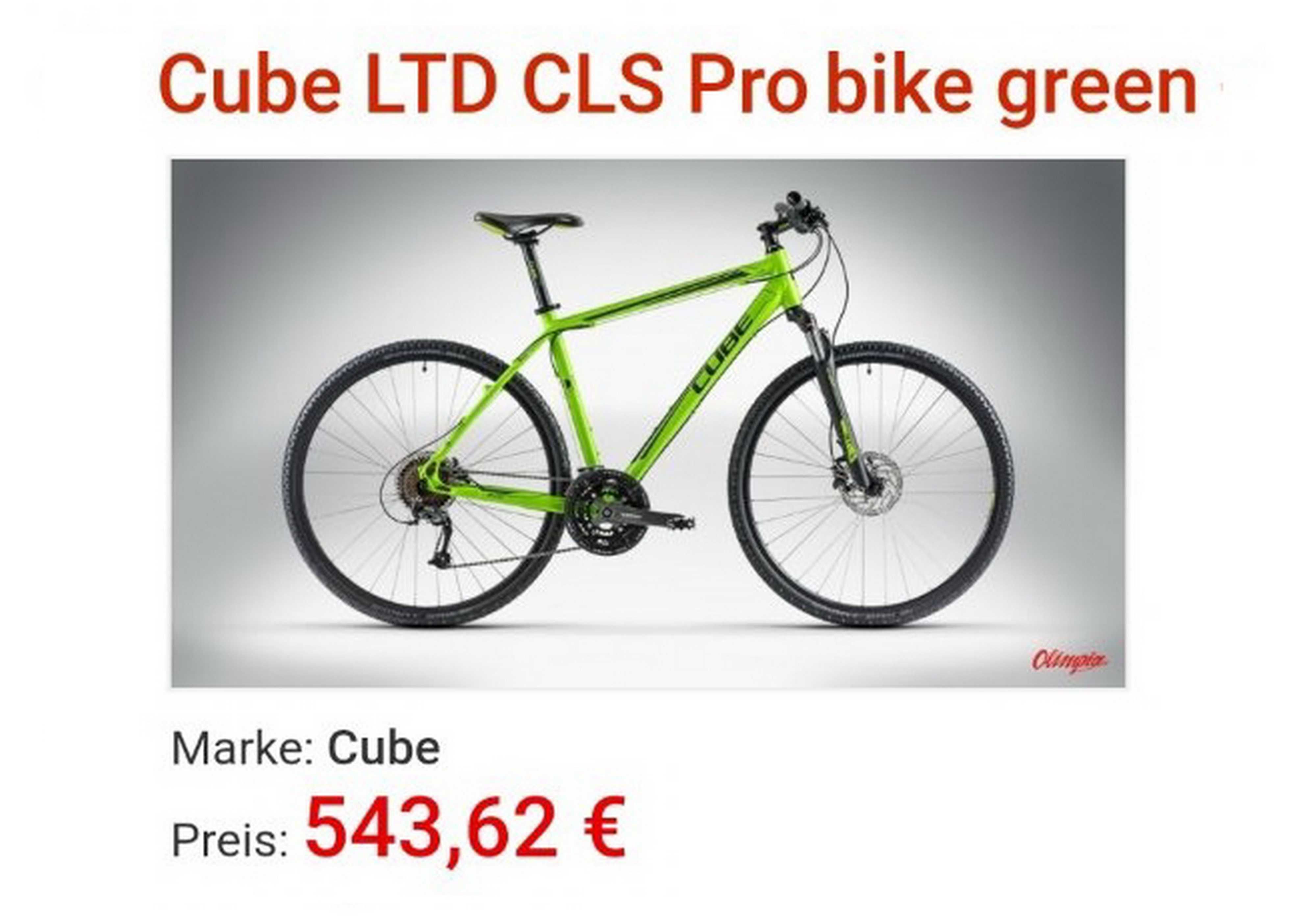 Bicicletă Cube LTD CLS Trekking 28’ ALUMINIU 27 viteze f. disc - verde