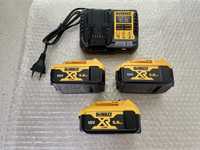 DeWalt Set 3 Baterii si Incarcator DCB1104P3-QW Original, Nou-Nout.