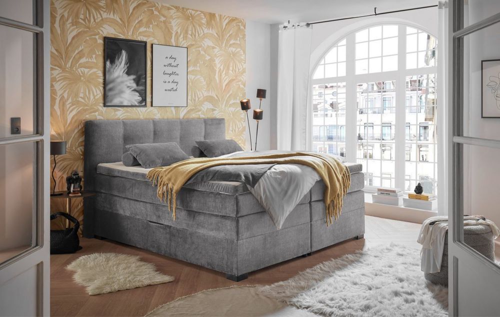 Pat boxspring 180x200 cu 5 saltele