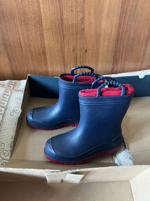 Резиновые ботинки, осенние сапоги Канадские с внутренним носком