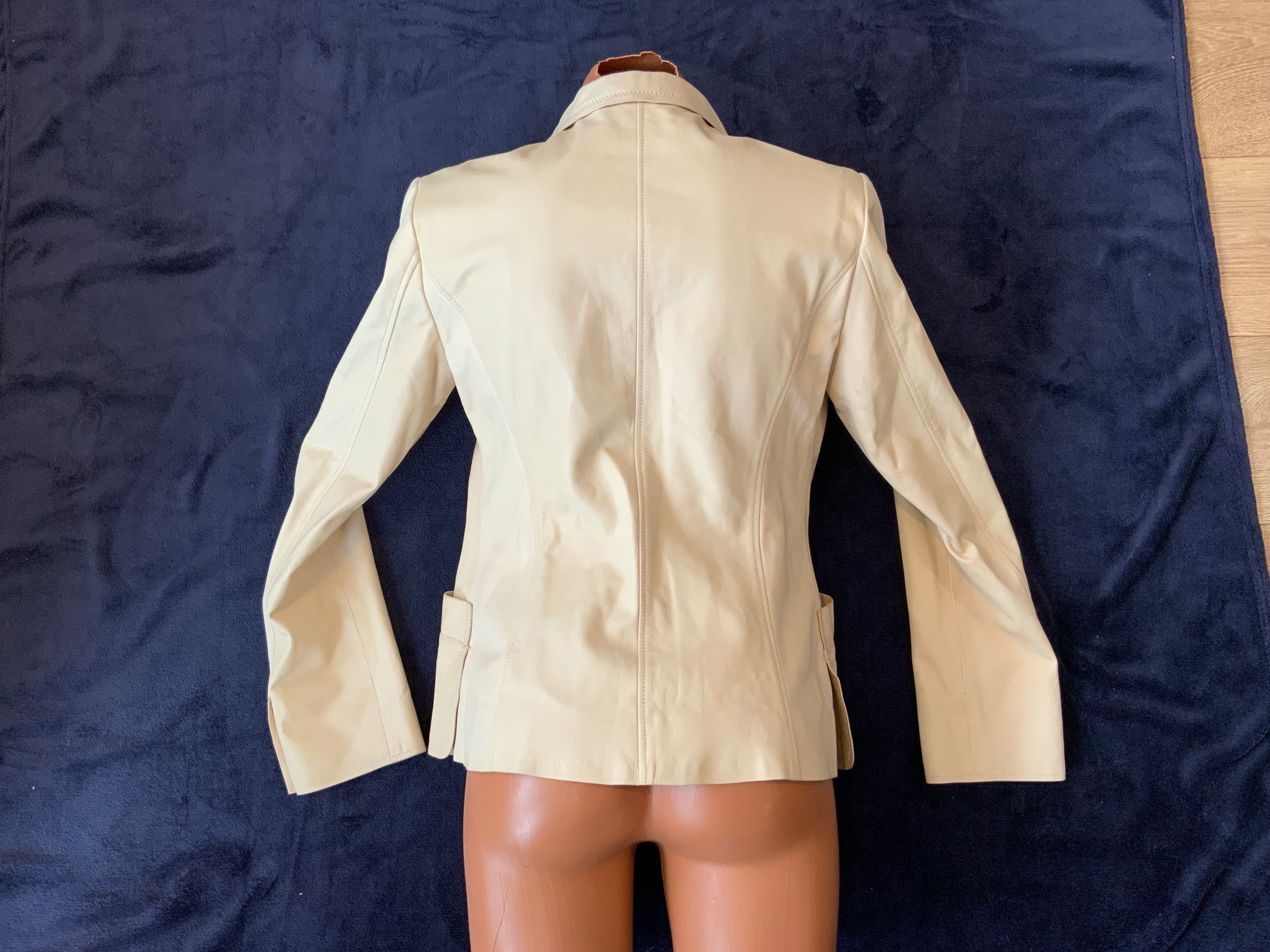 Jil Sander-оригинално кожено сако 36 с