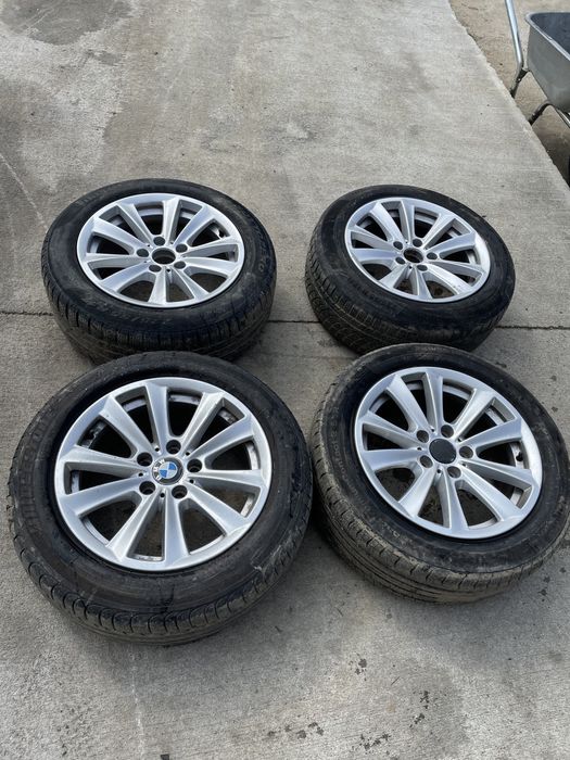 Jante Aliaj BMW r17 seria 3 5 f10 + cauciucuri 225 / 55 / R17