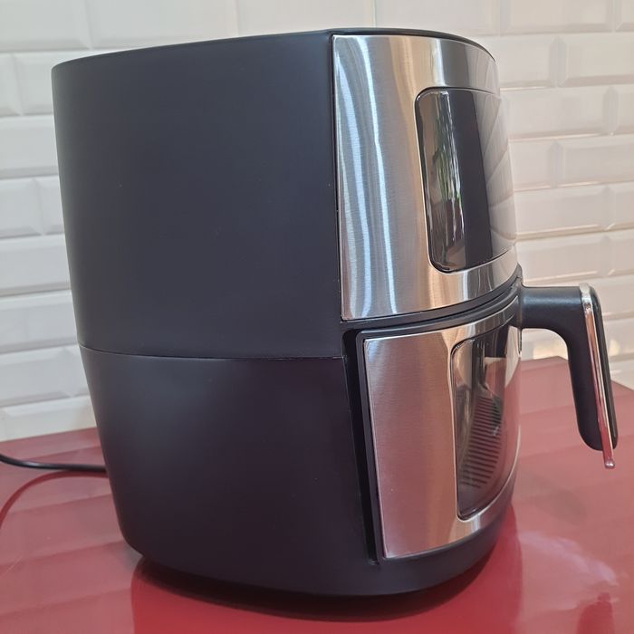 Friteuza cu aer cald, Air Fryer 8L, 2400 W, afisaj digital LCD color,