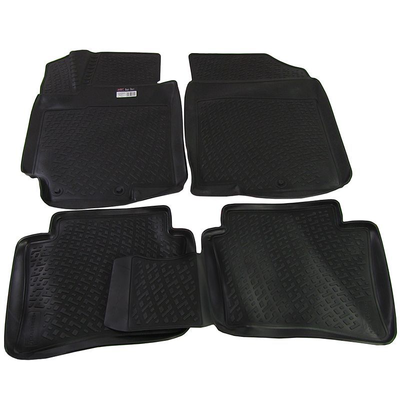 Set covorase auto din cauciuc Hyundai Solaris 2010- , presuri tip Tavita BestAutoVest, 4 buc.