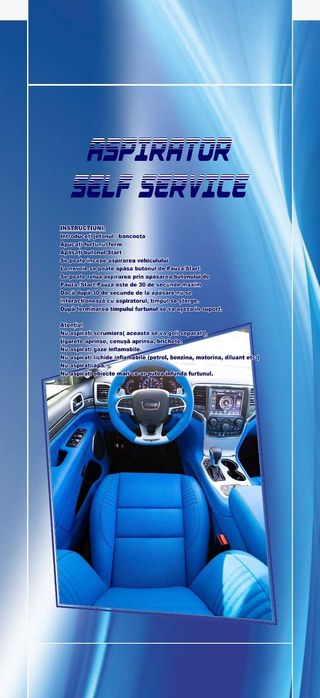 Aspirator spalatorie auto self service(Pret promotional de lansare)