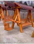 Leagan din lemn masiv balansoar rustic