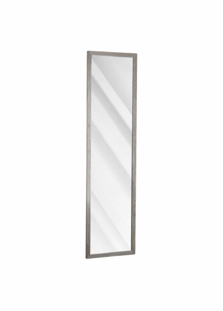 Стенно огледало Home, Правоъгълно, MDF, 120 х 30 см, Сив, Черен, Бял