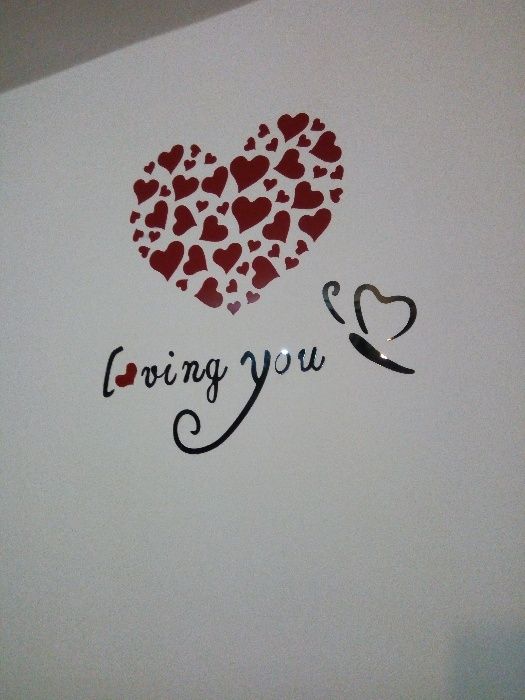 Sticker de perete LOVING YOU valentines dragobete surpriza