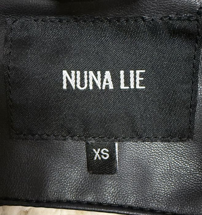 Късо кожено яке с пух