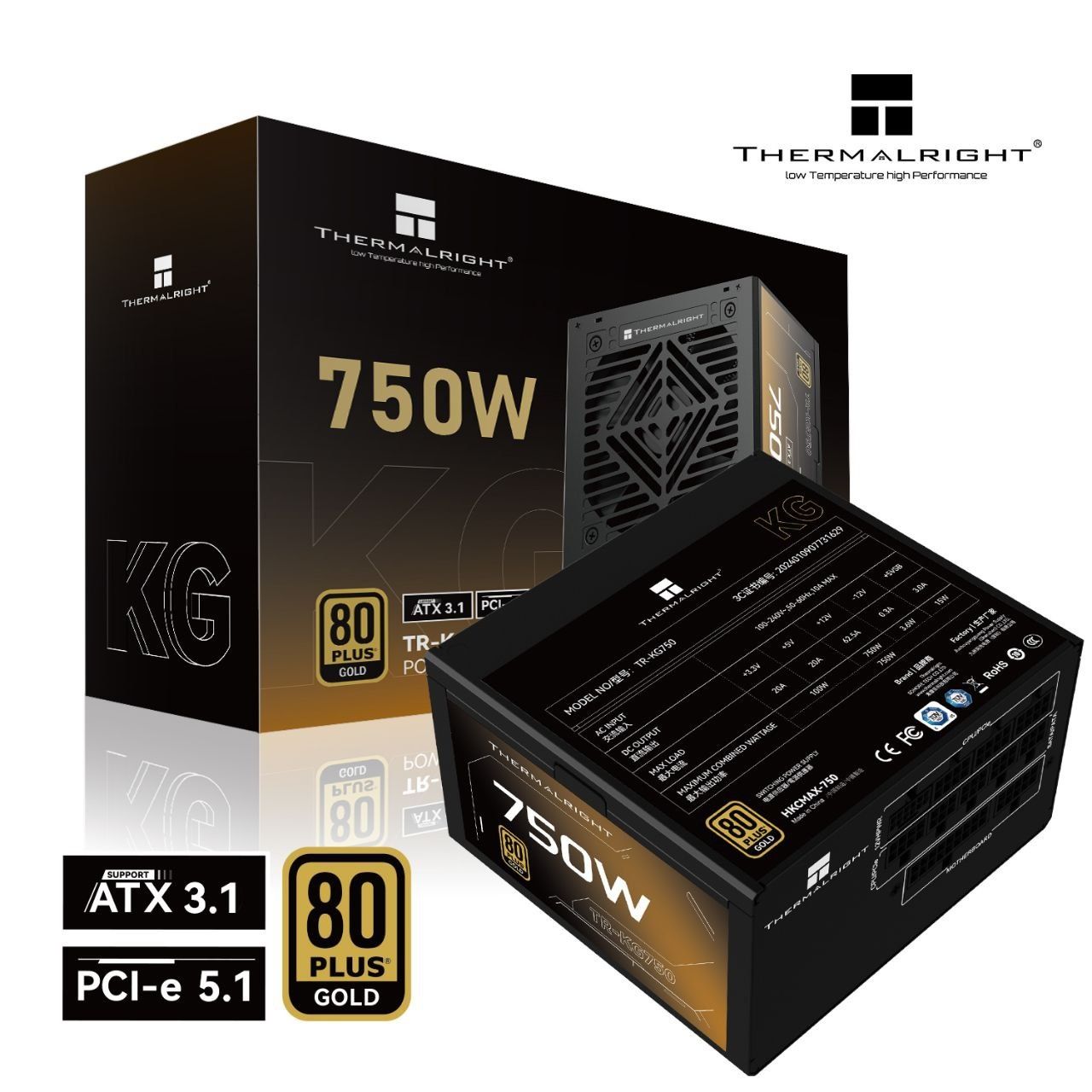[Блок питания] Thermalright 750W ATX 3.0/PCI-e 5.0 80+Bronze/Gold